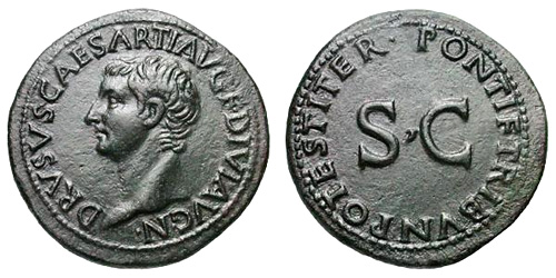 drusus roman coin as